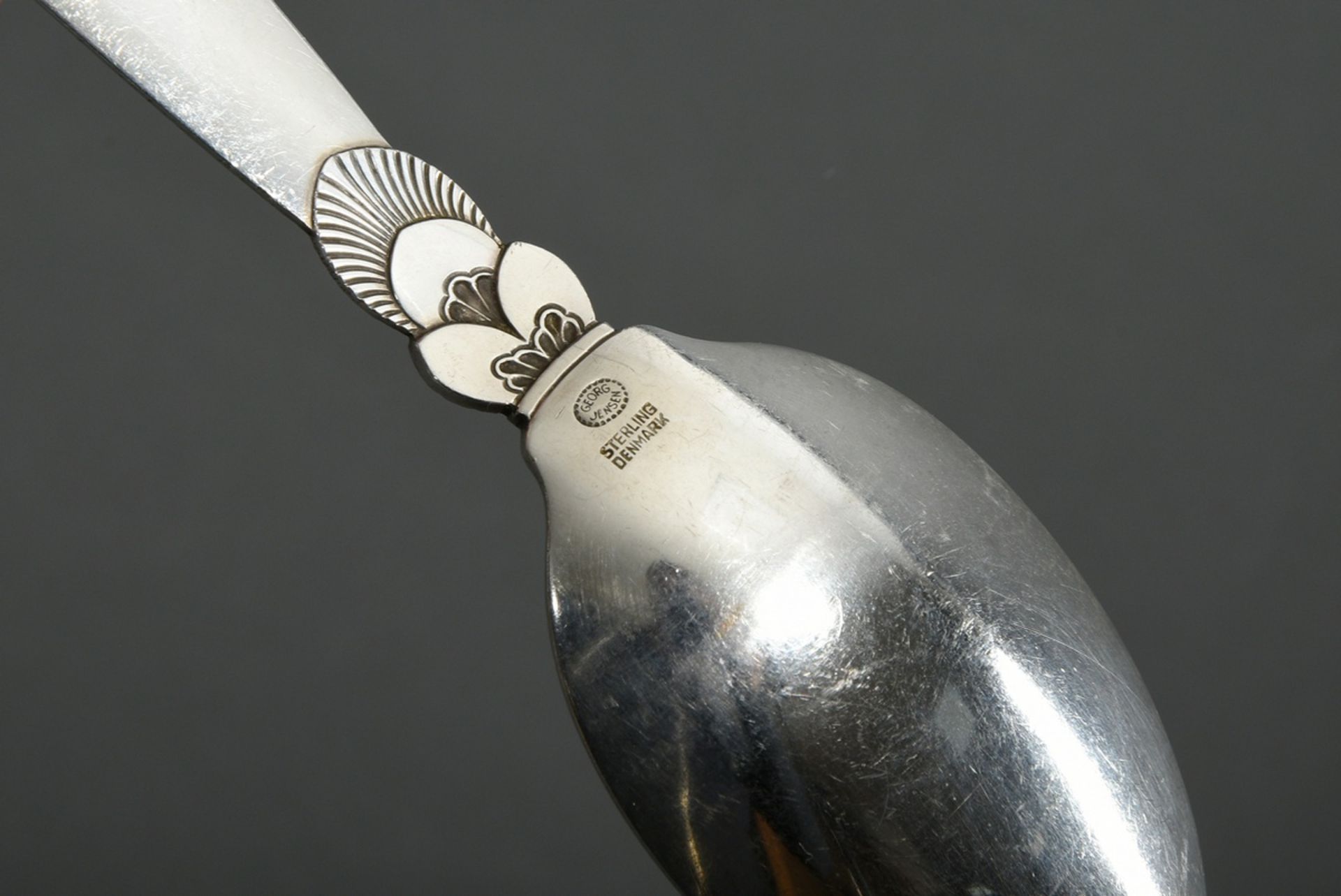 3 pieces Georg Jensen cutlery "Cactus", design: Gundorph Albertus 1930, silver 925, 123g (without k - Image 3 of 3