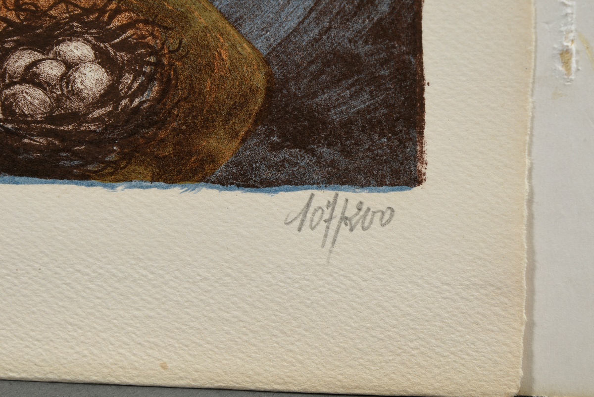 Tanning, Dorothea (1910-2012) "Bâteau bleu" 1950, colour lithograph, 107/200, b. sign./num., verso - Image 3 of 4