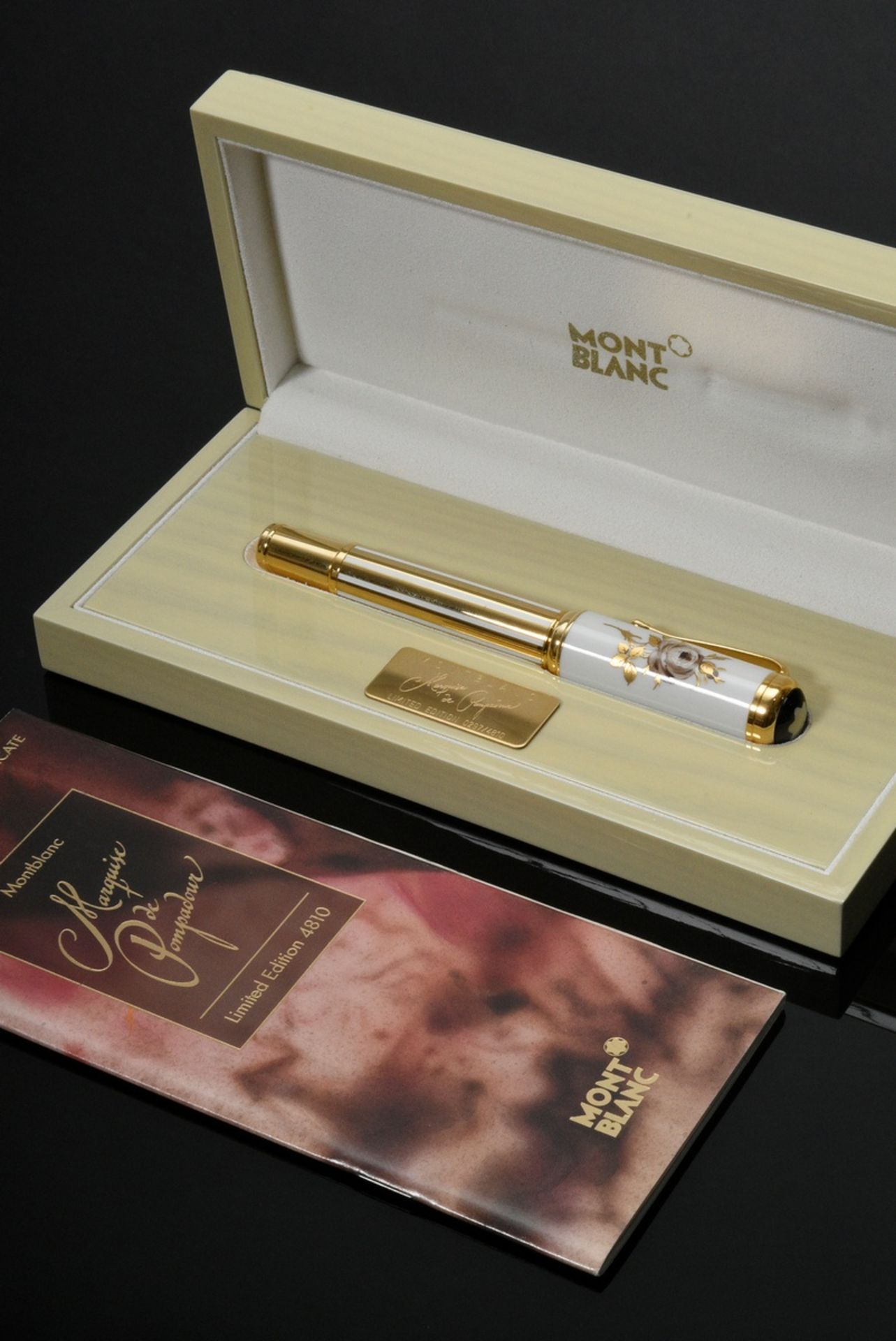Montblanc piston fountain pen "Marquise de Pompadour" from the special edition "Patron of Art", gol - Image 2 of 7