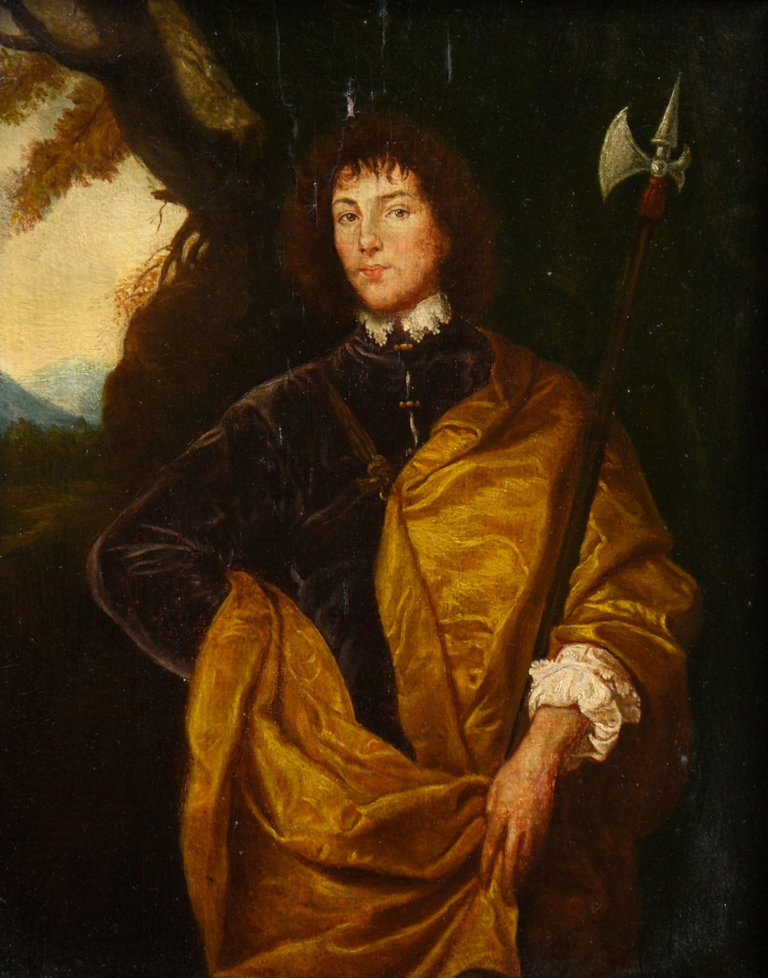 Unknown artist "Philipp Wharton, 4th Baron Wharton" after Anthonis van Dyck (1599-1641), oil/wood,
