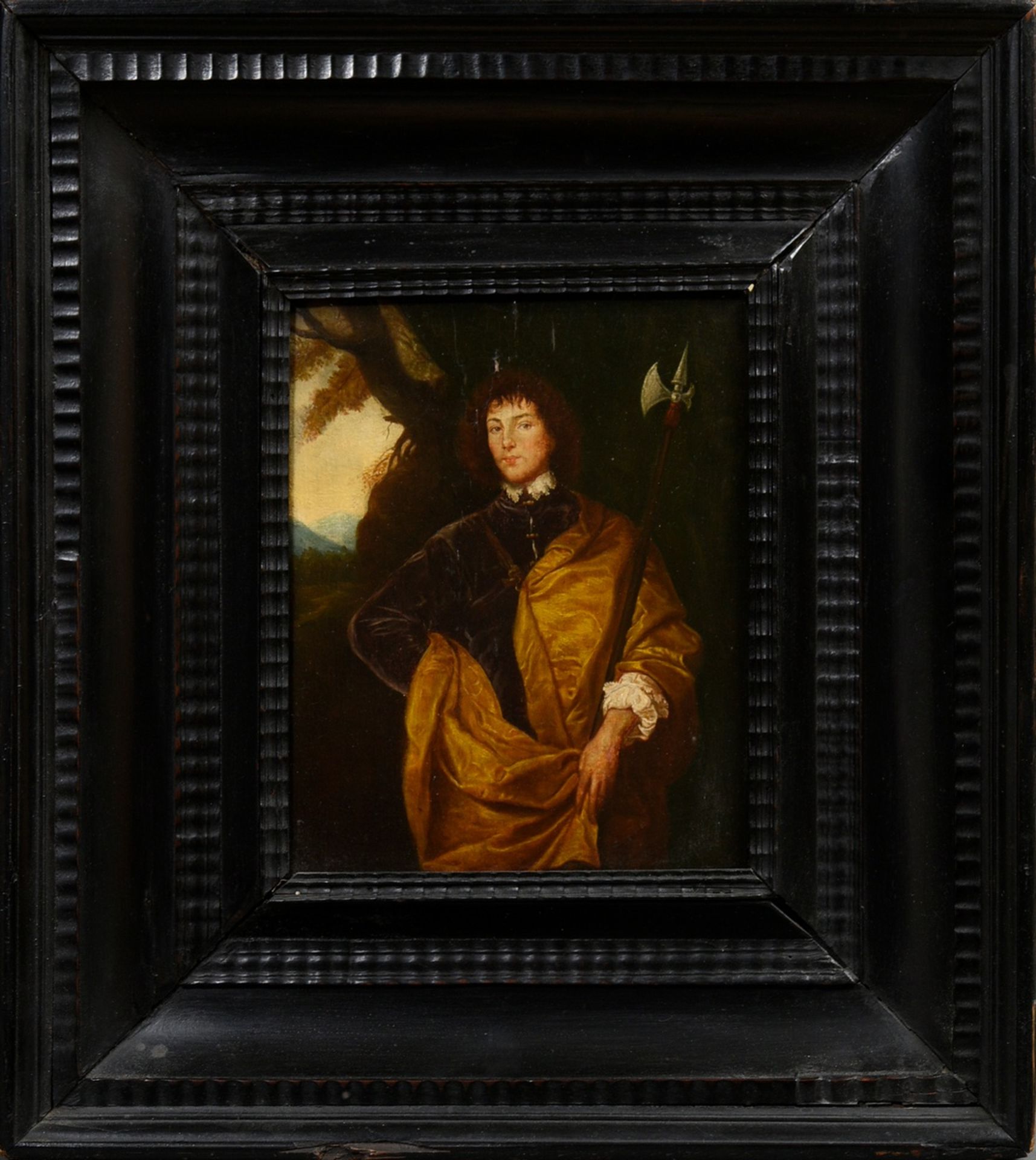 Unknown artist "Philipp Wharton, 4th Baron Wharton" after Anthonis van Dyck (1599-1641), oil/wood, - Image 2 of 5