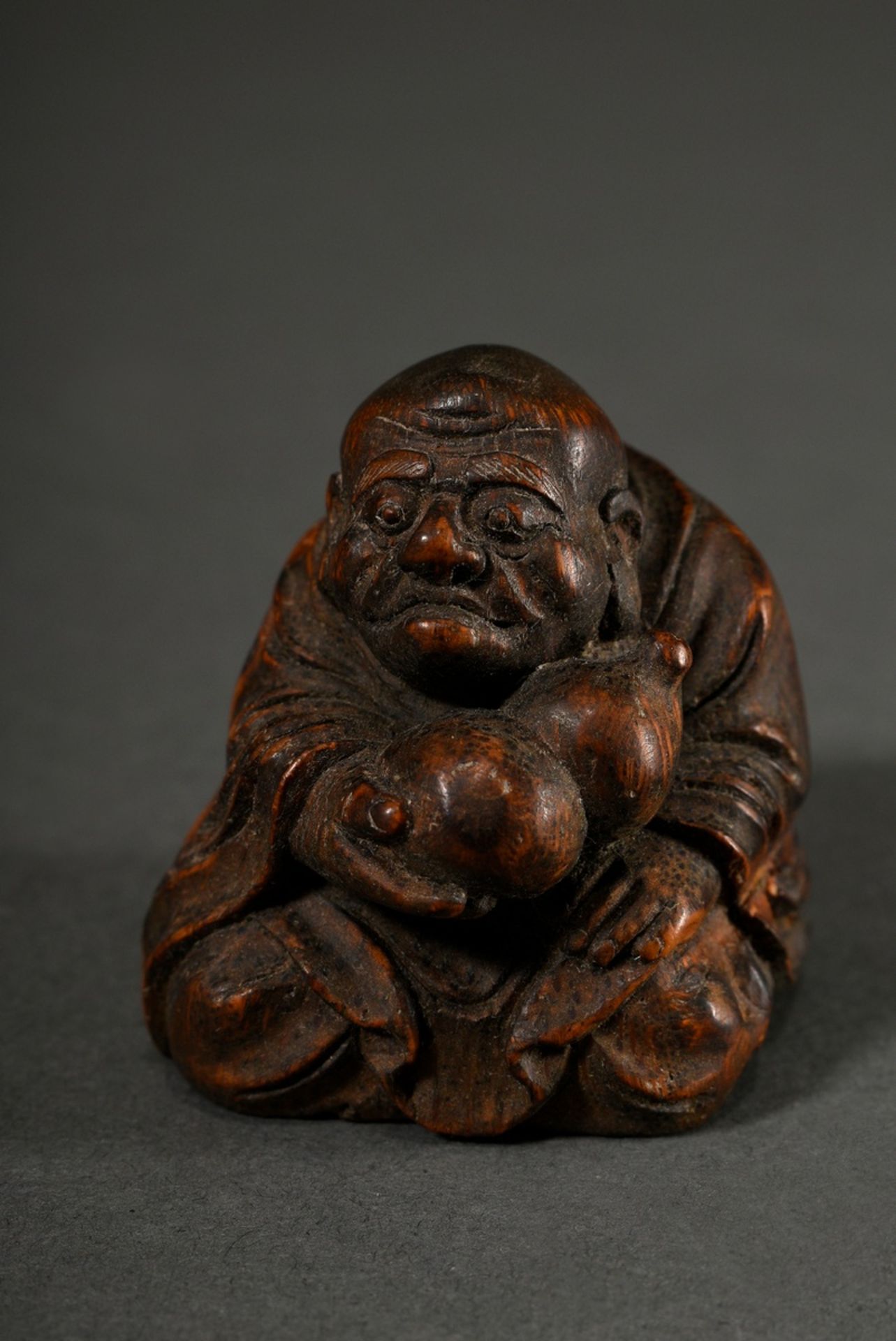 4 Various fine bamboo carvings: "Old Daoist sage with calabash", China, Qing period (h. 4.5cm, min. - Image 2 of 14