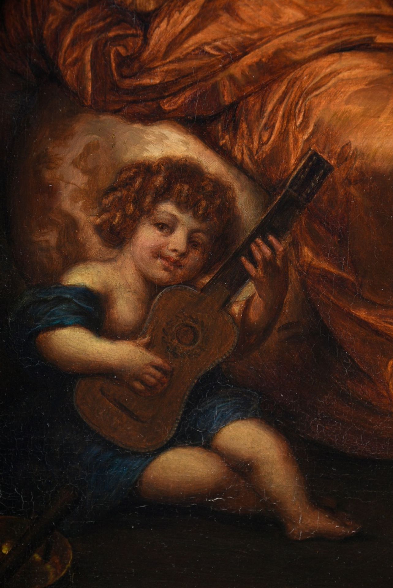 Stöckel, Peter (19th c.) "Madame de Montespan, playing the harp", after Caspar Netscher (1635/36-16 - Image 4 of 11