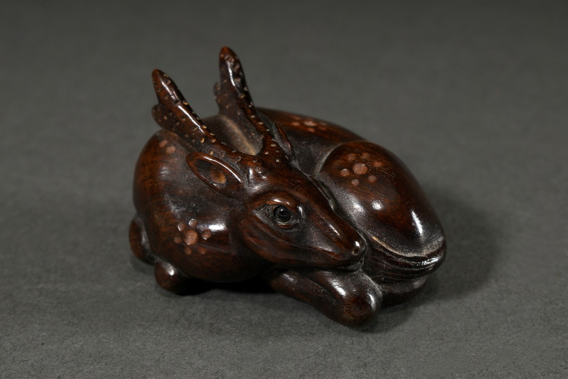 4 Various fine bamboo carvings: "Old Daoist sage with calabash", China, Qing period (h. 4.5cm, min. - Image 8 of 14