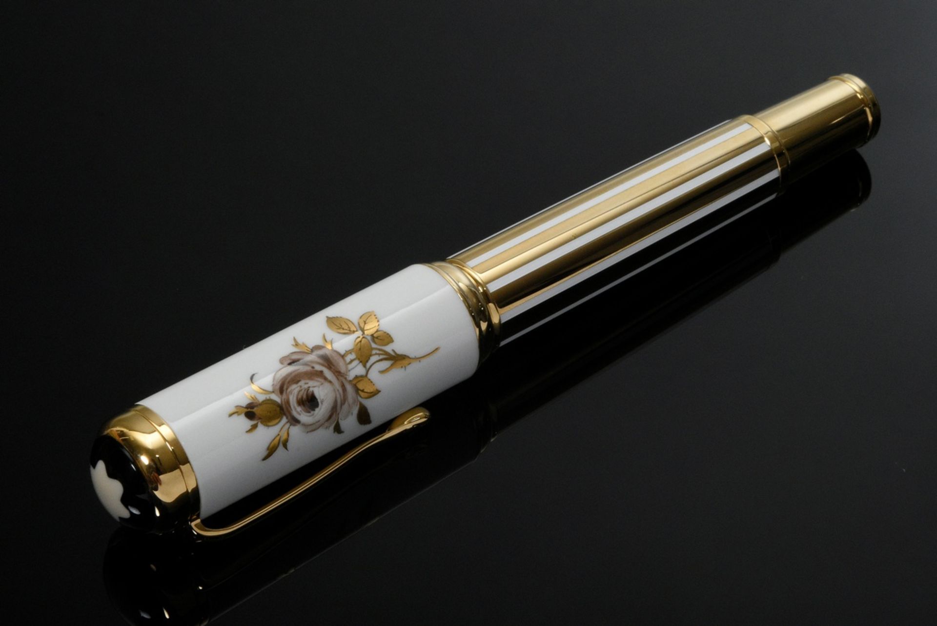 Montblanc piston fountain pen "Marquise de Pompadour" from the special edition "Patron of Art", gol - Image 4 of 7