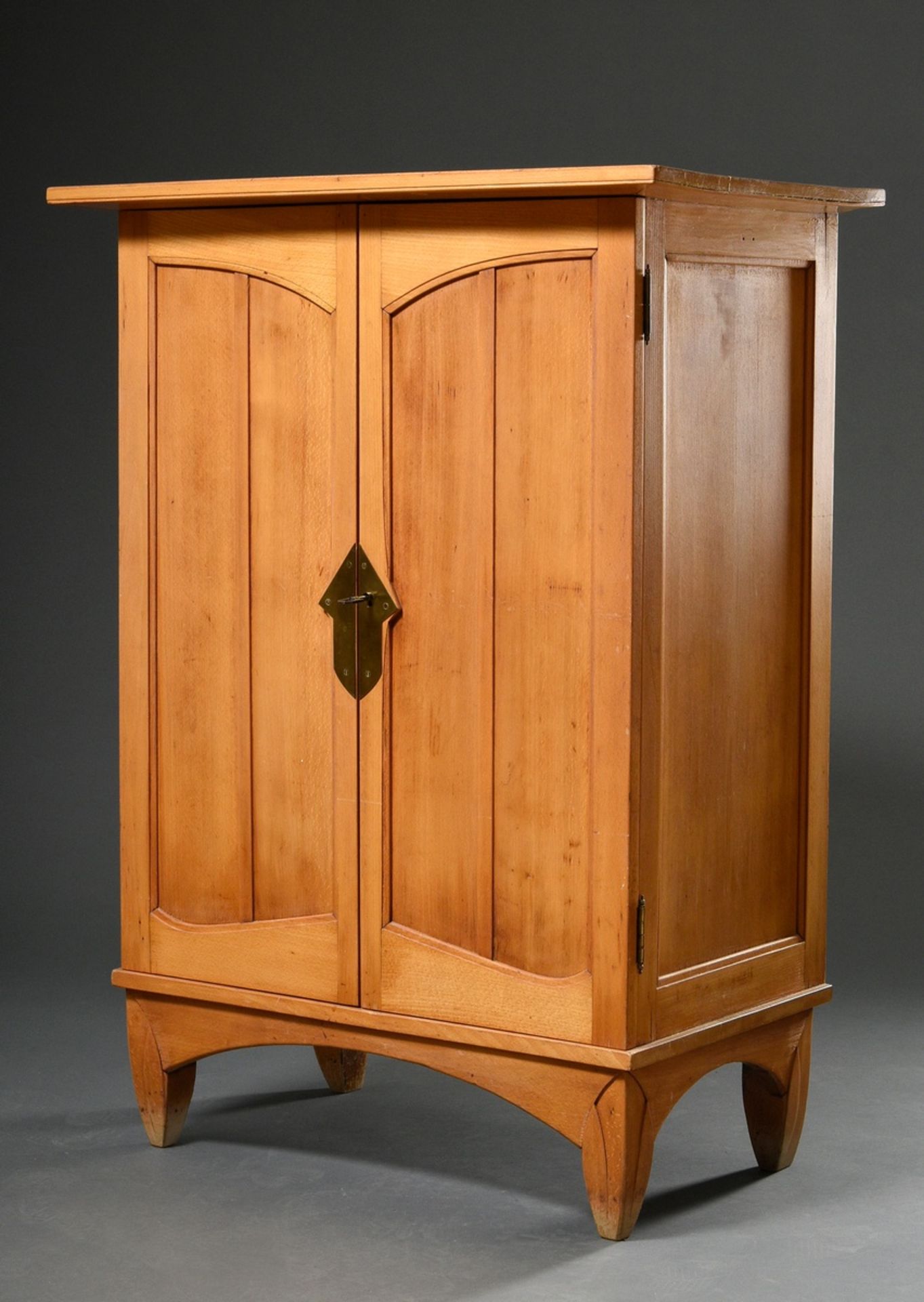 Van de Velde, Henry (1863-1957) Small cabinet on short feet and arched frame, two-door front with p