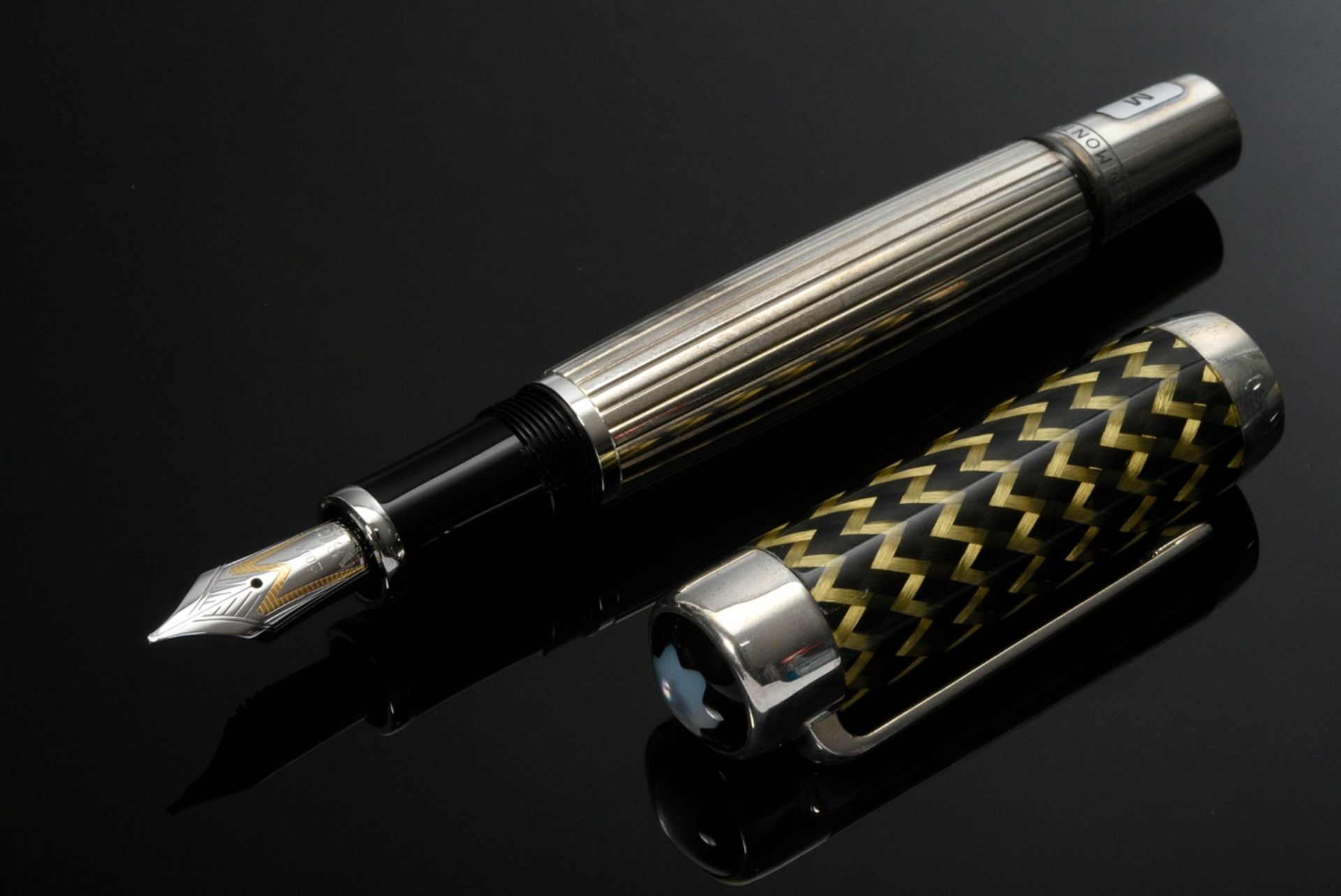 Montblanc piston fountain pen "Hommage à J. Pierpont Morgan" from the special edition "Patron of Ar