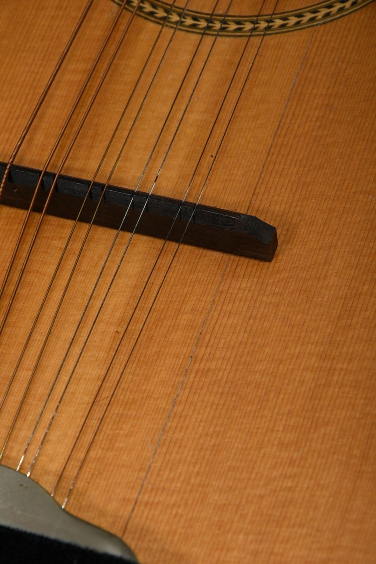 Hamburger Waldzither oder Böhm-Cister, Deutschland 1.H. 20.Jh., Fächermechanik, Fichtendecke, L. 67 - Bild 7 aus 8