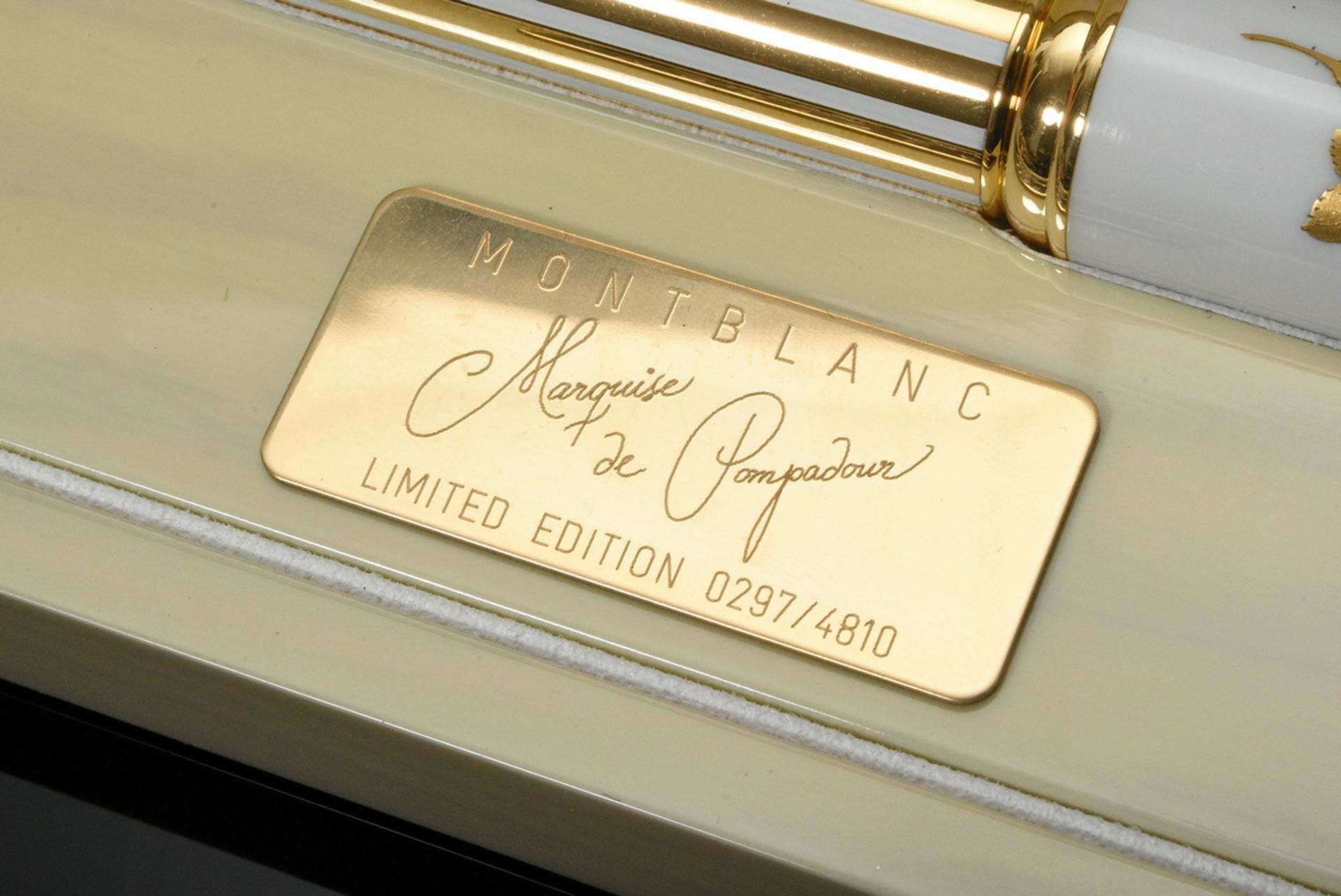 Montblanc piston fountain pen "Marquise de Pompadour" from the special edition "Patron of Art", gol - Image 3 of 7