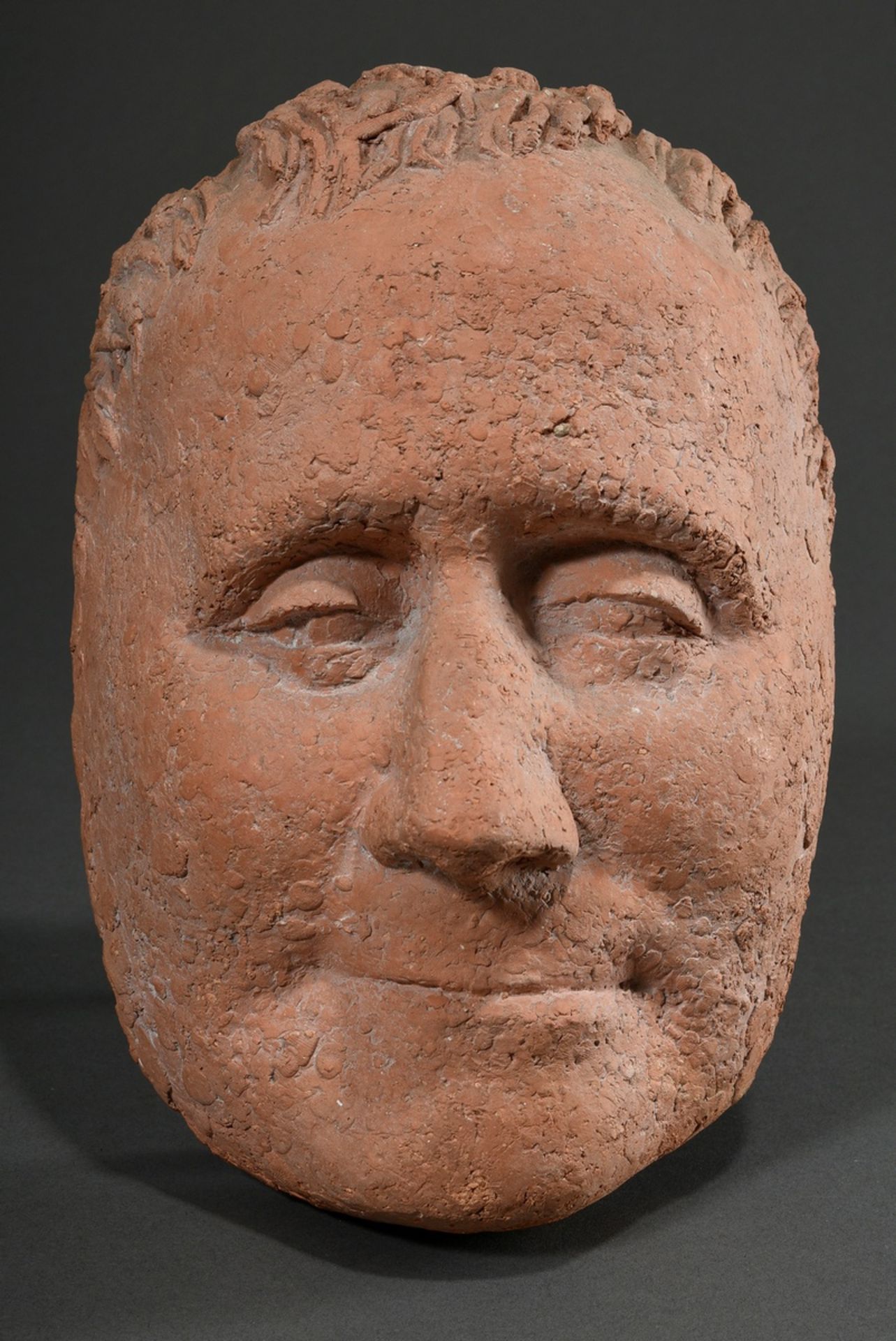 Seitz, Gustav (1906-1969) "Berthold Brecht" 1956, clay bozzetto mask, first design for bronze head,