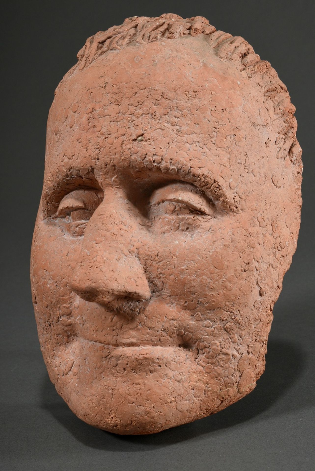 Seitz, Gustav (1906-1969) "Berthold Brecht" 1956, clay bozzetto mask, first design for bronze head, - Image 4 of 10