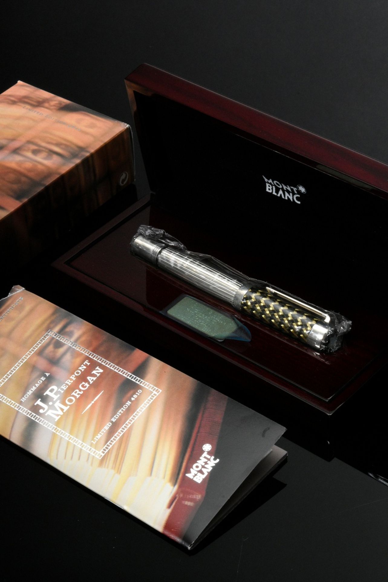 Montblanc piston fountain pen "Hommage à J. Pierpont Morgan" from the special edition "Patron of Ar - Image 2 of 6