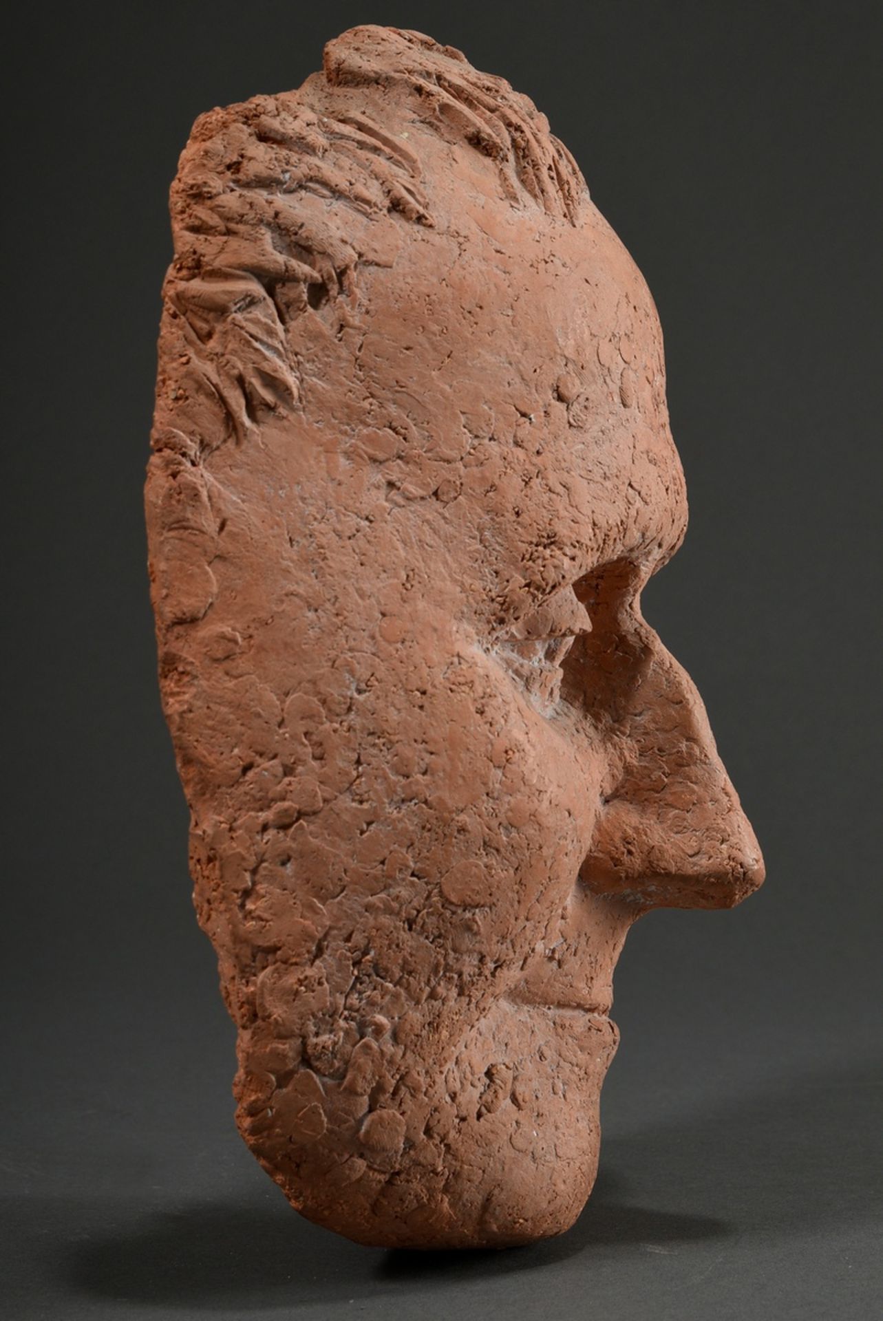 Seitz, Gustav (1906-1969) "Berthold Brecht" 1956, clay bozzetto mask, first design for bronze head, - Image 7 of 10