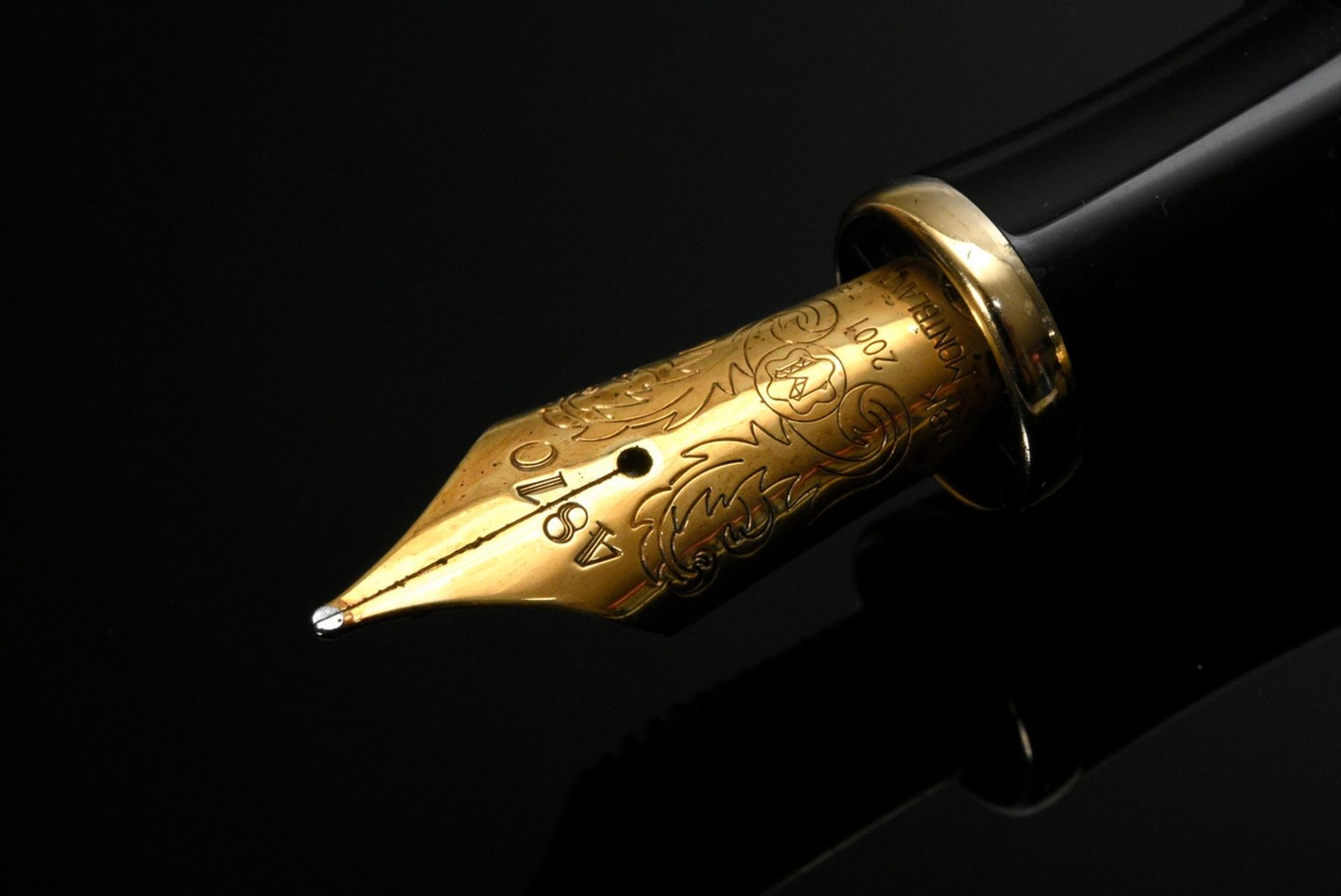 Montblanc piston fountain pen "Marquise de Pompadour" from the special edition "Patron of Art", gol - Image 6 of 7