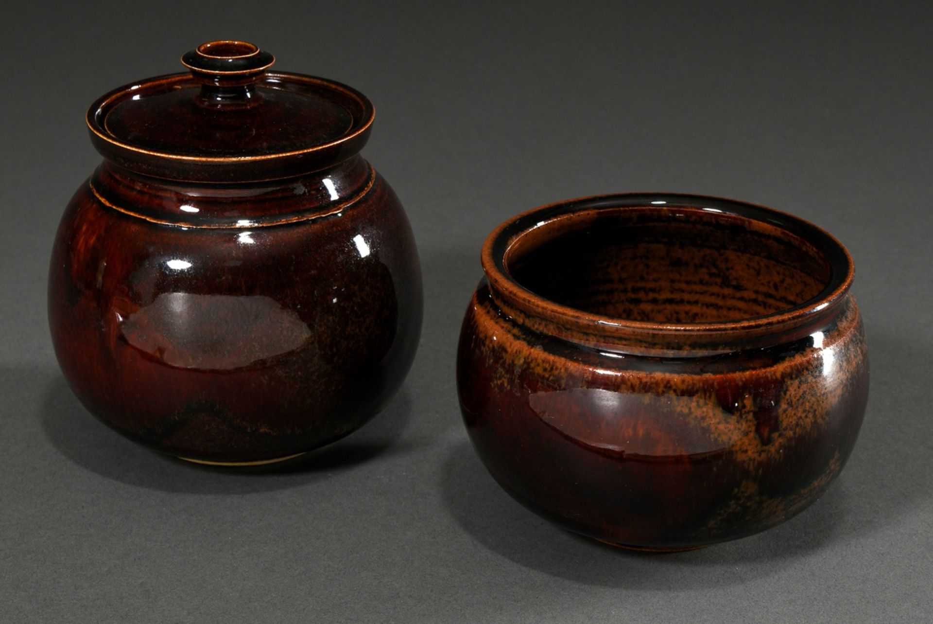 3 Diverse Teile moderne Keramik von Walther Zander (1938-2007) und Karin Zander (1941-2008): 1 Kuge - Bild 2 aus 9