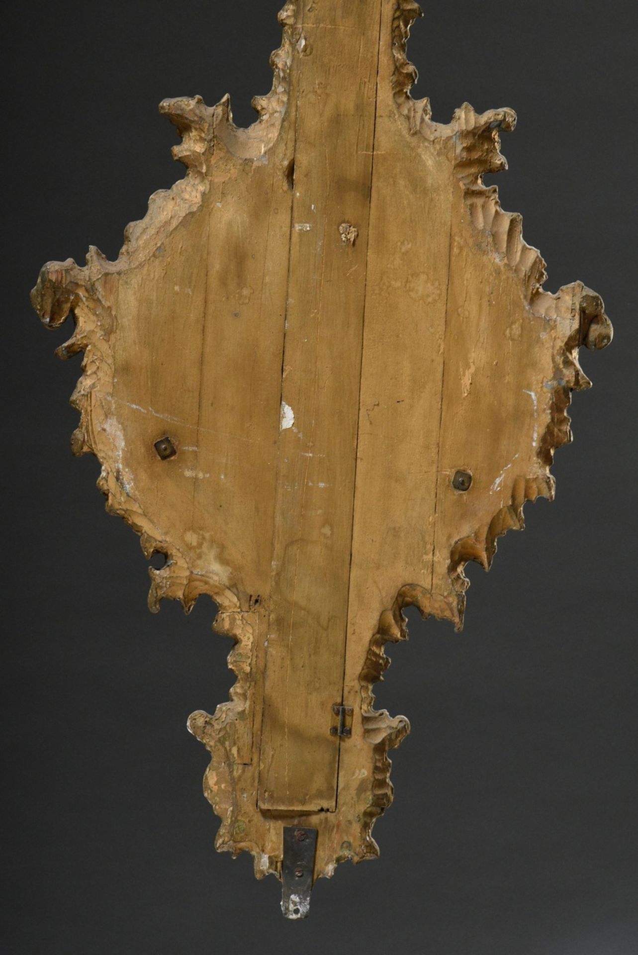 Decorative late Biedermeier barometer in a vegetal carved and gilded wooden case, around 1860/1870, - Image 6 of 6