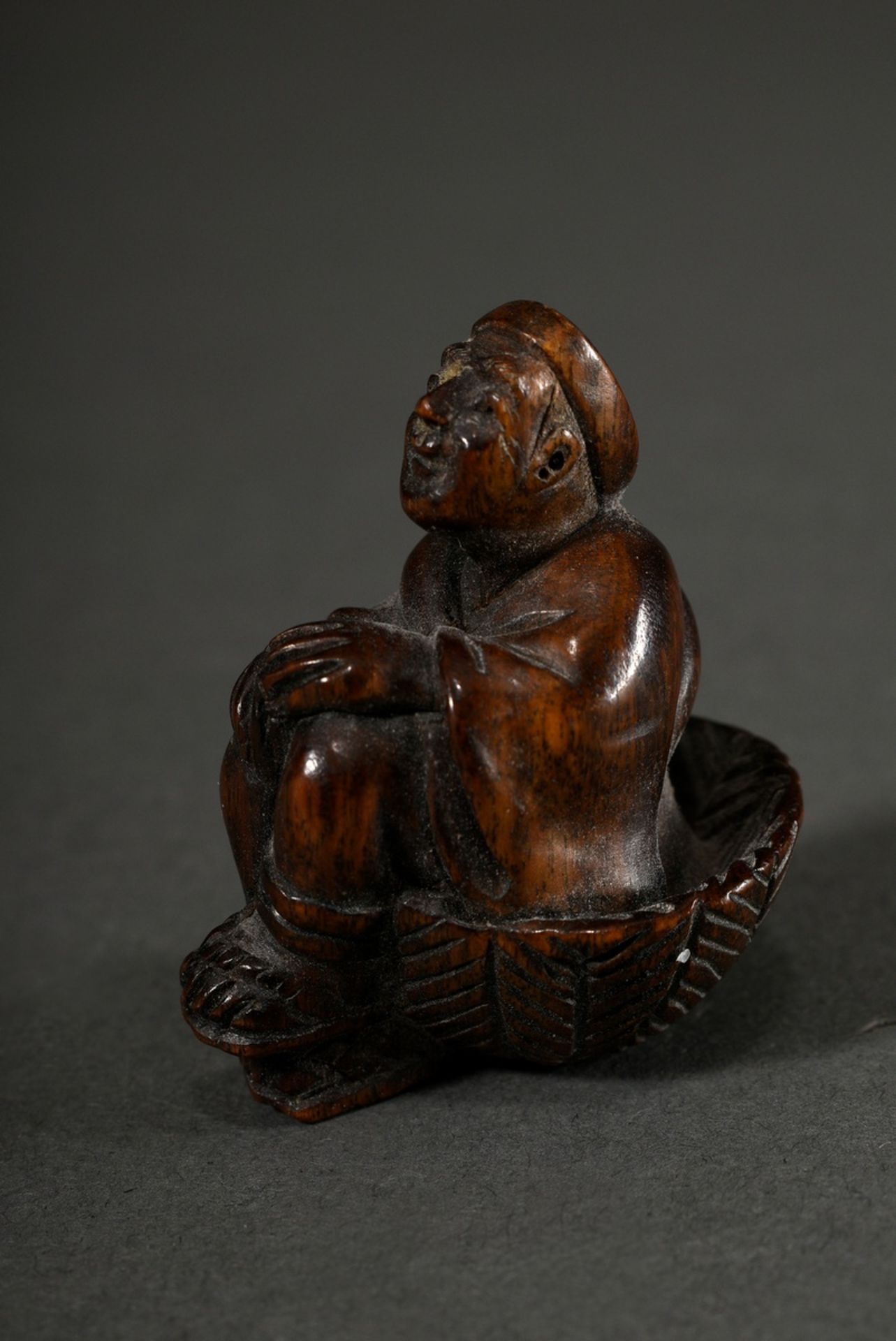 4 Various fine bamboo carvings: "Old Daoist sage with calabash", China, Qing period (h. 4.5cm, min. - Image 12 of 14