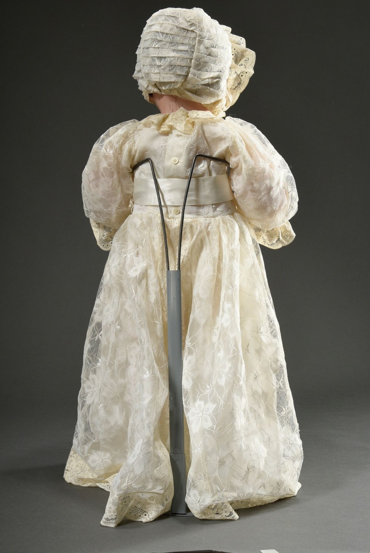 Kley & Hahn doll with bisque porcelain crank head, blue sleeping eyes, open mouth with two teeth on - Image 2 of 4