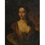 Unbekannter Portraitist des 18.Jh. "Junge Dame aus der Familie v. Heister", Öl/Leinwand doubliert,