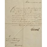 Autograph Otto von Bismarck (1815-1898) "Dankesbrief an Heinrich Ehlendorff für Zigarren" von 1873,
