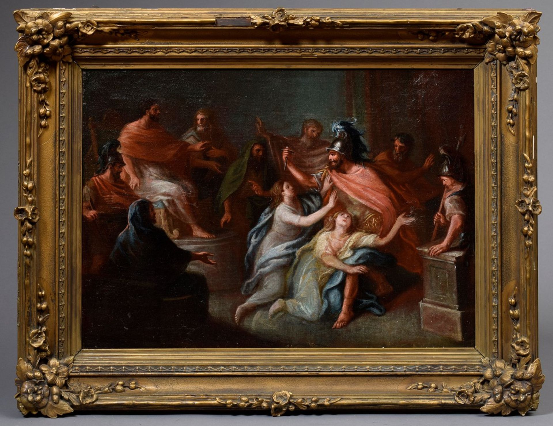 Tiepolo, Giovanni Battista (1696-1770) succession/circle "Death of Verginia", oil/canvas doubled, I - Image 2 of 7