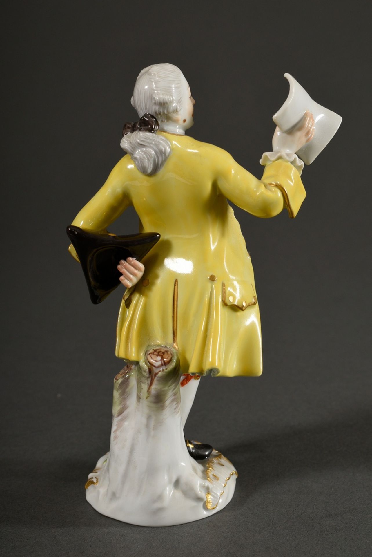 2 Various polychrome painted Meissen figurines Musicians from a series of 16 figurines "Galante Kap - Image 7 of 8