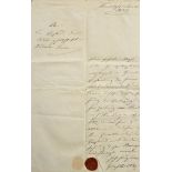 Autograph Graf Helmuth von Moltke (1800-1891) "Brief an die Aktiengesellschaft Nordische Presse" vo