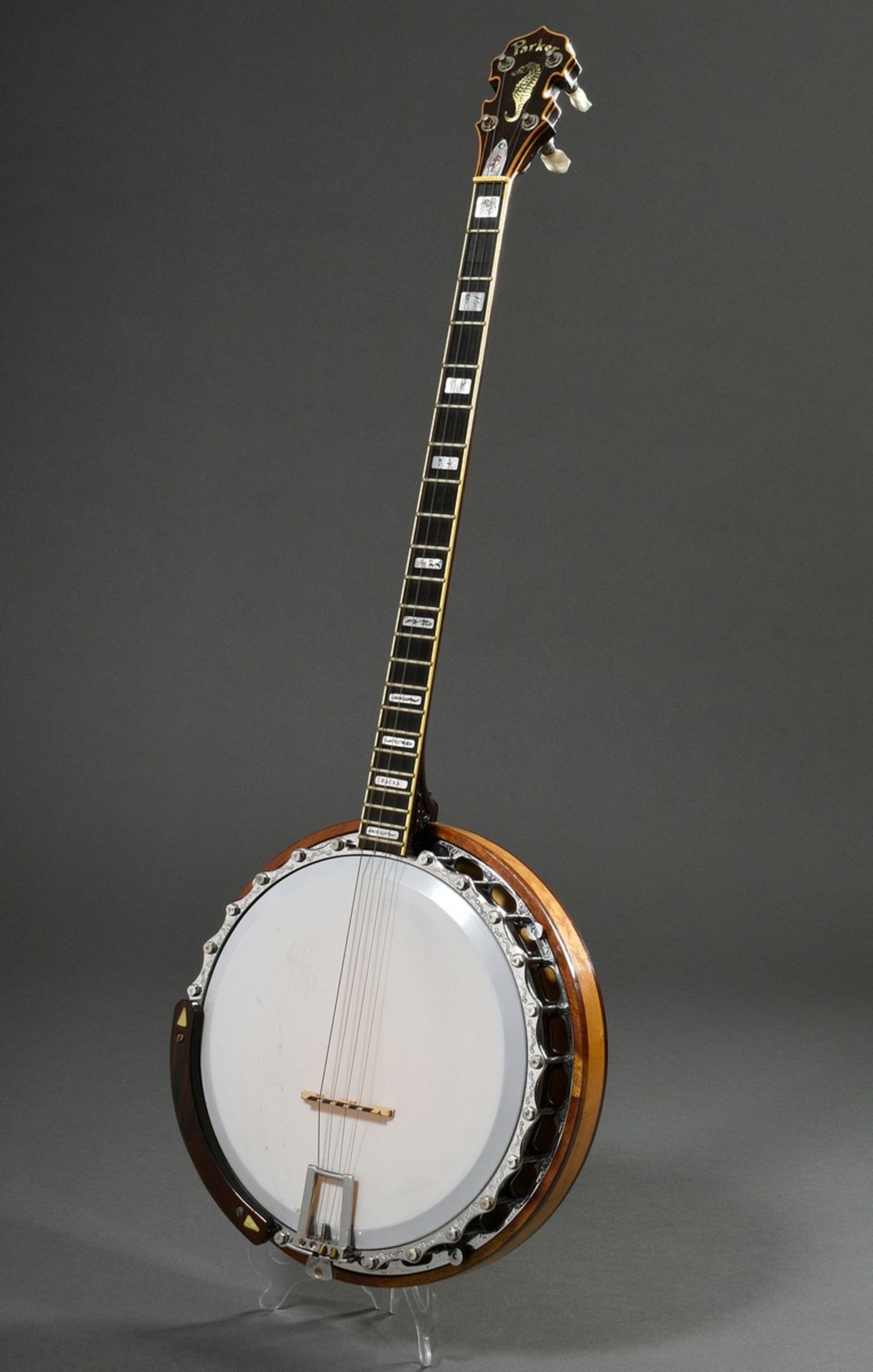 Plectrum banjo, Alf Parker, Cornwall / Great Britain, around 2000, serial number in the heel 377, c - Image 4 of 25