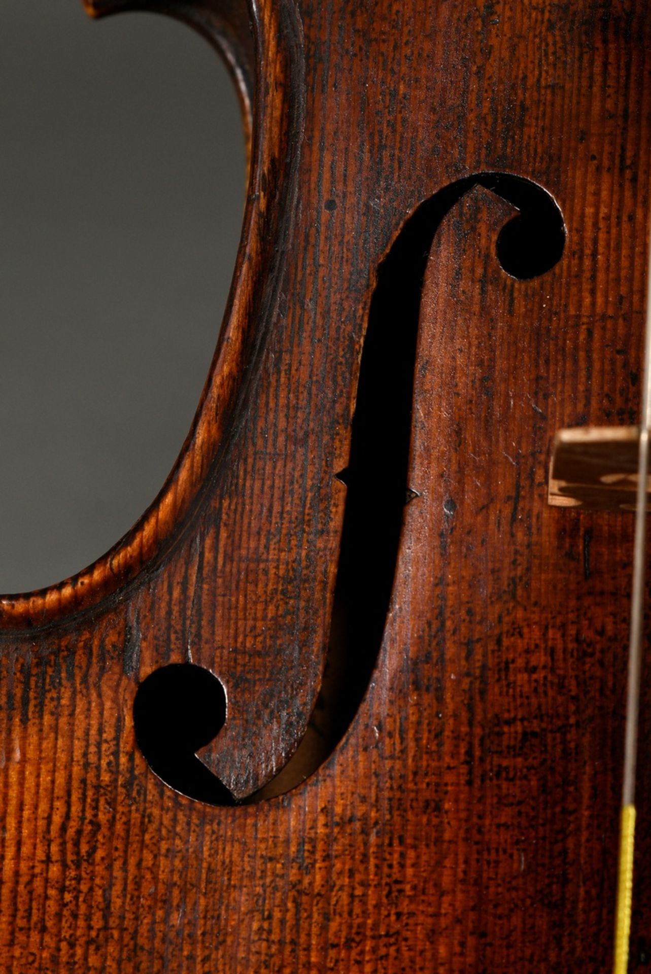 Saxon violin for the English and American market, around 1900, facsimile label inside "Antonius Str - Image 13 of 17