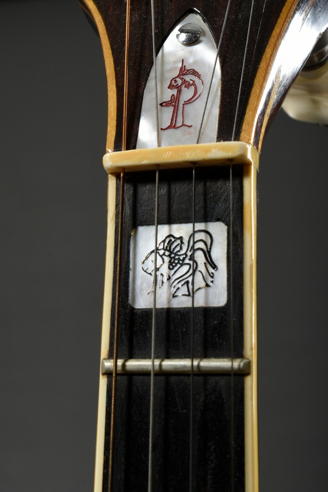 Plectrum banjo, Alf Parker, Cornwall / Great Britain, around 2000, serial number in the heel 377, c - Image 15 of 25