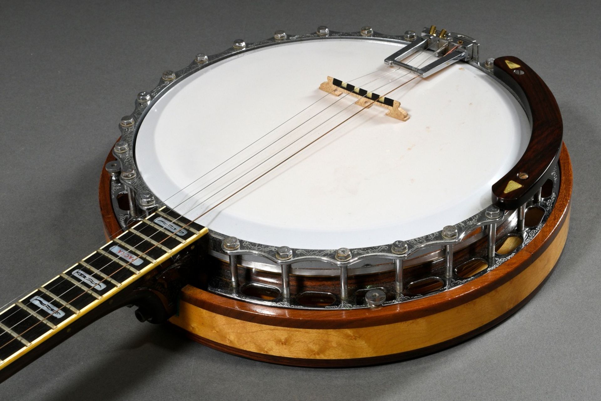 Plectrum banjo, Alf Parker, Cornwall / Great Britain, around 2000, serial number in the heel 377, c - Image 11 of 25