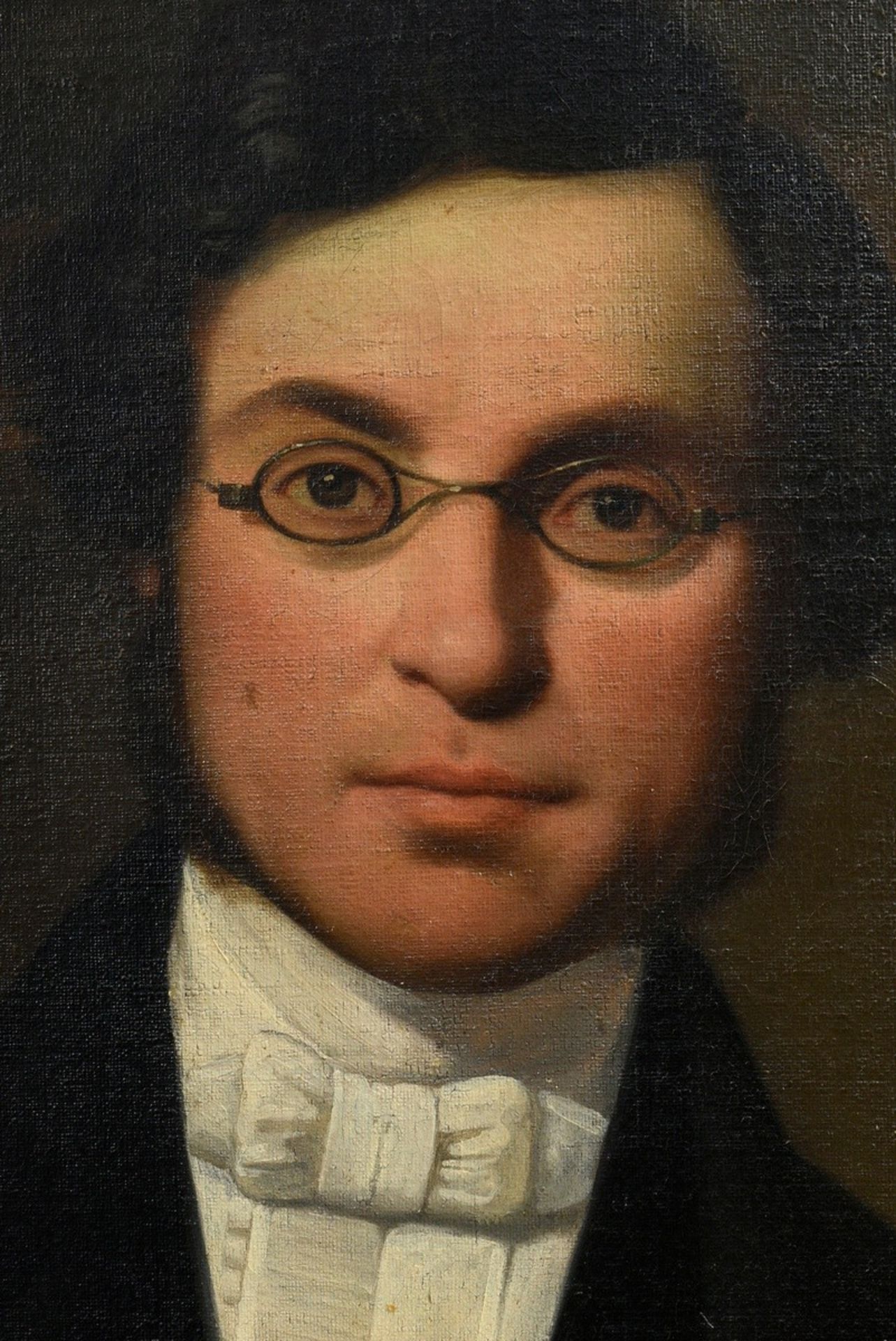 Glaize, Auguste Barthélémy (1807-1893) "Full-length Portrait of a Young Man with Glasses" 1842, oil - Image 3 of 13