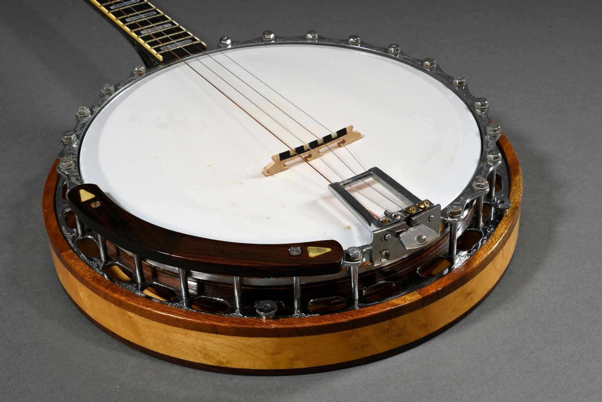 Plectrum banjo, Alf Parker, Cornwall / Great Britain, around 2000, serial number in the heel 377, c - Image 12 of 25