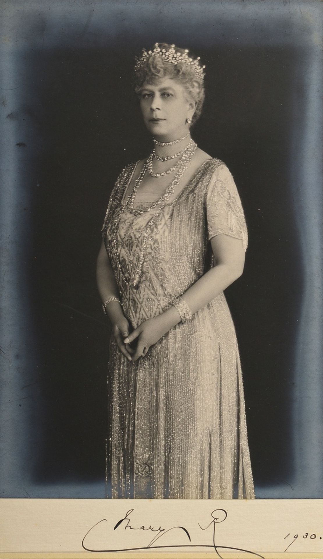 2 Fotografien: "King George V" (1865-1936) 1930 und "Queen Mary" (1867-1953) 1930, je u. handsign.  - Bild 5 aus 5