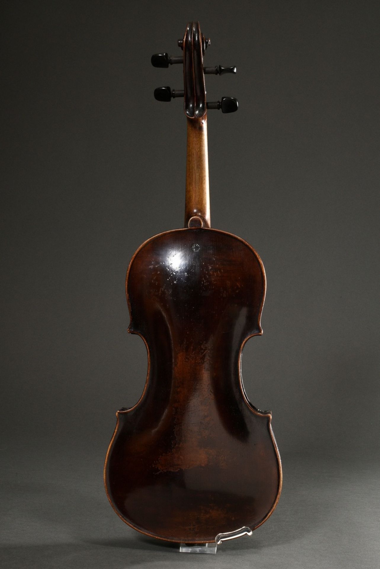 Geige oder Violine, deutsch 19. Jhd., Zettel innen "Leopold Widhalm Lauten- und Geigenmacher in Nür - Bild 4 aus 18