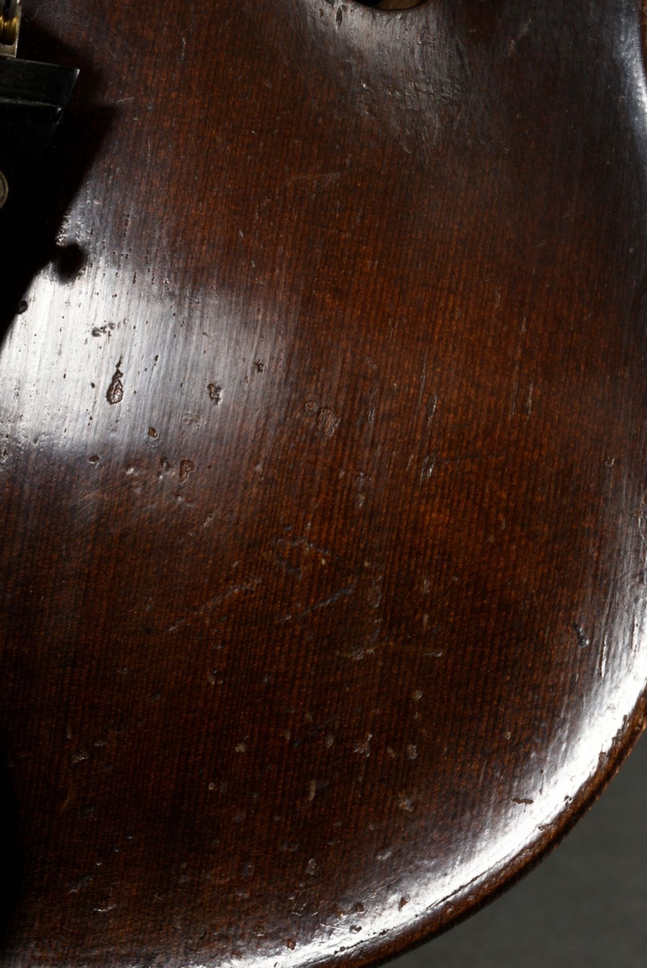 Geige oder Violine, deutsch 19. Jhd., Zettel innen "Leopold Widhalm Lauten- und Geigenmacher in Nür - Bild 10 aus 18