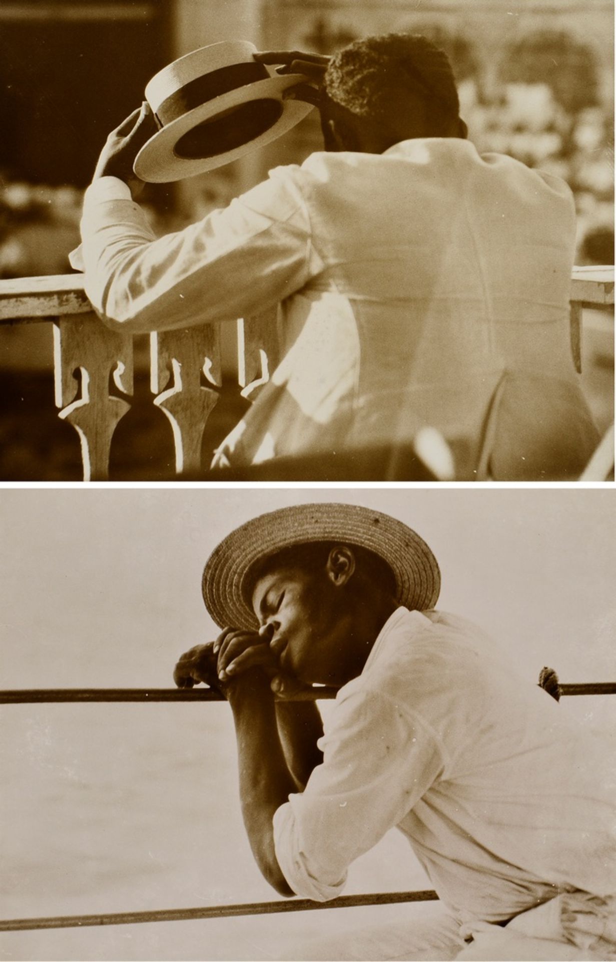 2 Thalemann, Else (1901-1985) "Reiseimpressionen, Pause", Fotografien auf Karton montiert, verso be