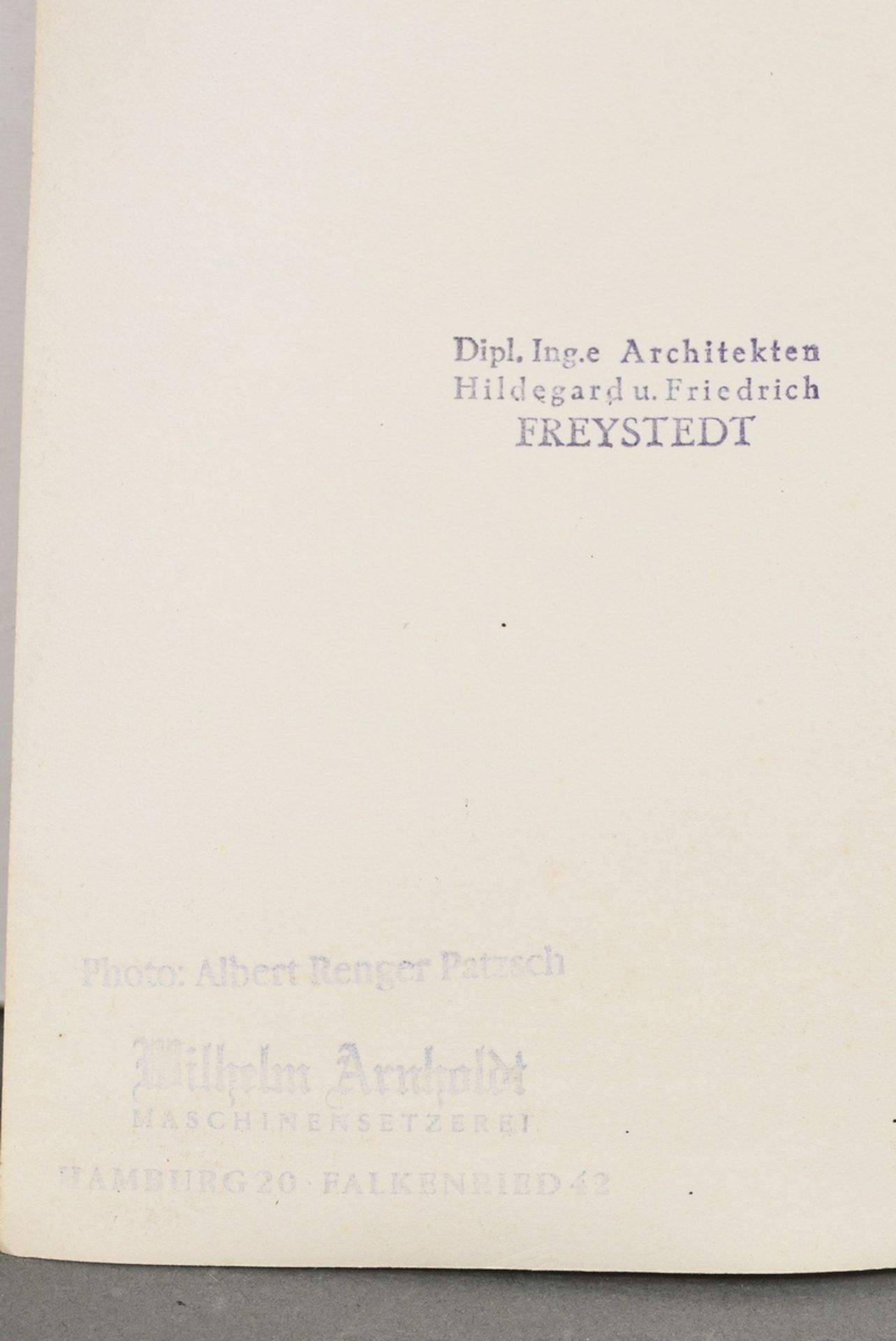 10 Renger-Patzsch, Albert (1897-1966) "Architekturstudien" (Beton- und Brückenbau), Fotografien, ve - Bild 5 aus 13