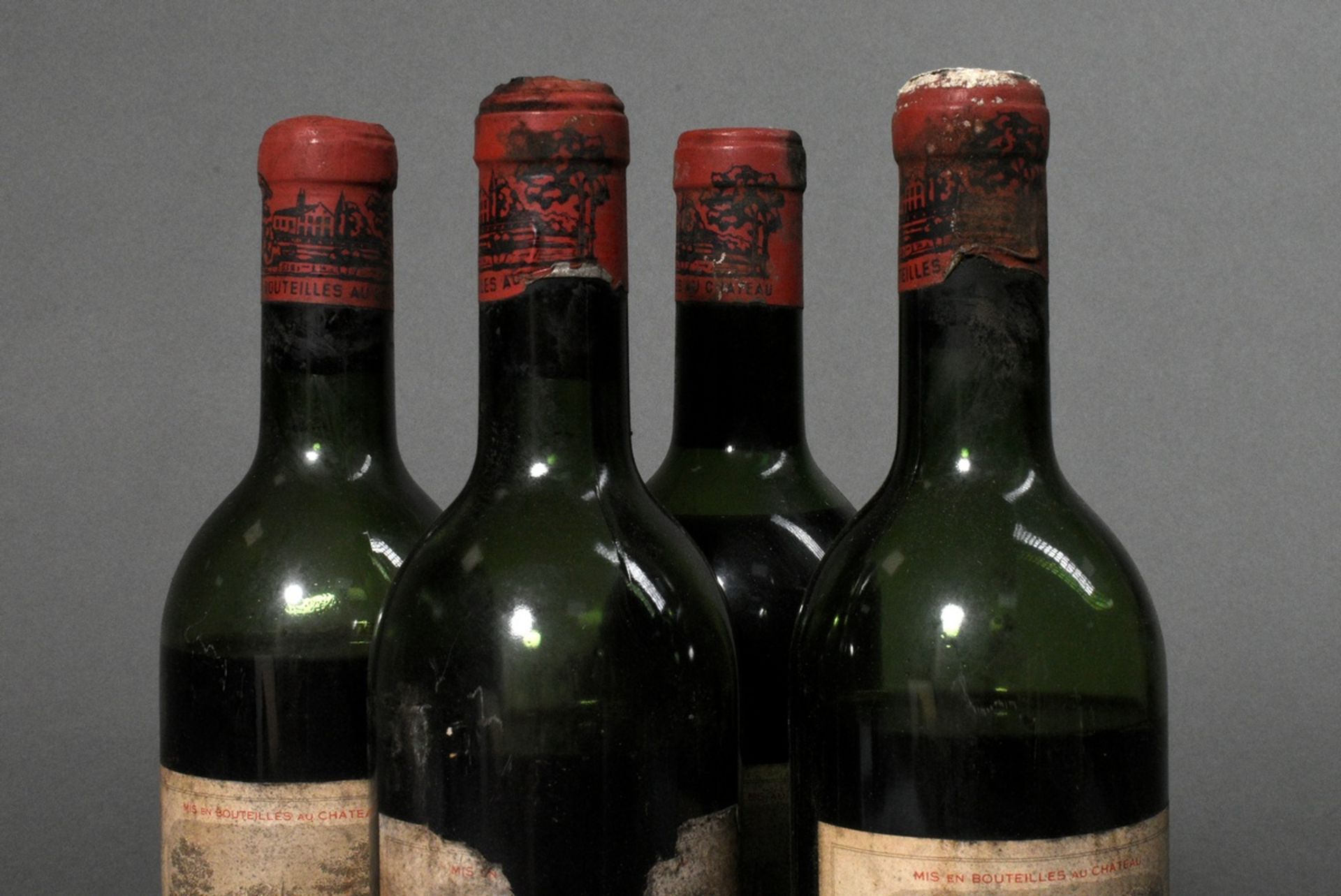 4 Flaschen 1960 Chateau Lafite Rothschild, premier grand cru classe, Rotwein, Bordeaux, Pauillac, 0 - Bild 3 aus 4