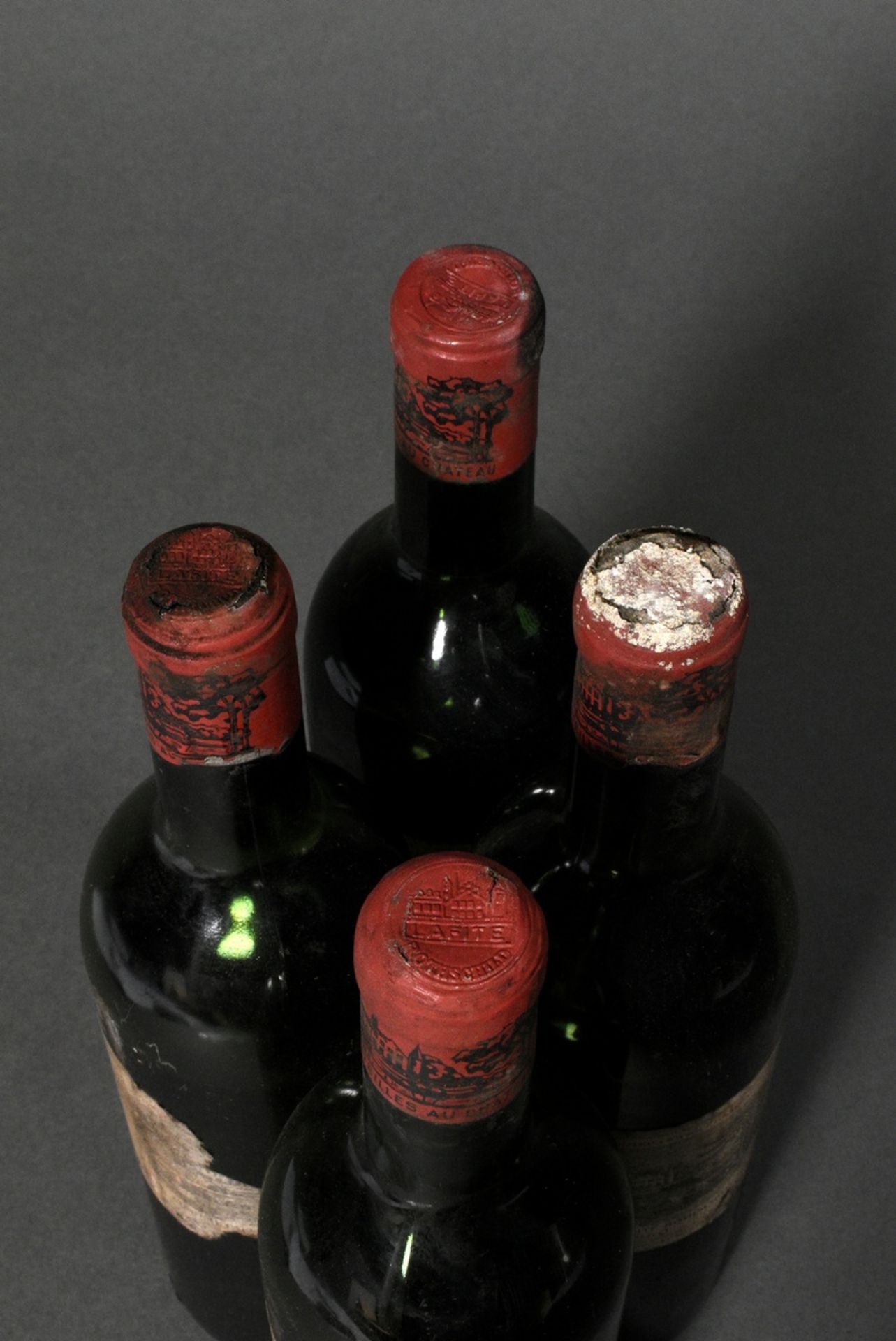 4 Flaschen 1960 Chateau Lafite Rothschild, premier grand cru classe, Rotwein, Bordeaux, Pauillac, 0 - Bild 4 aus 4