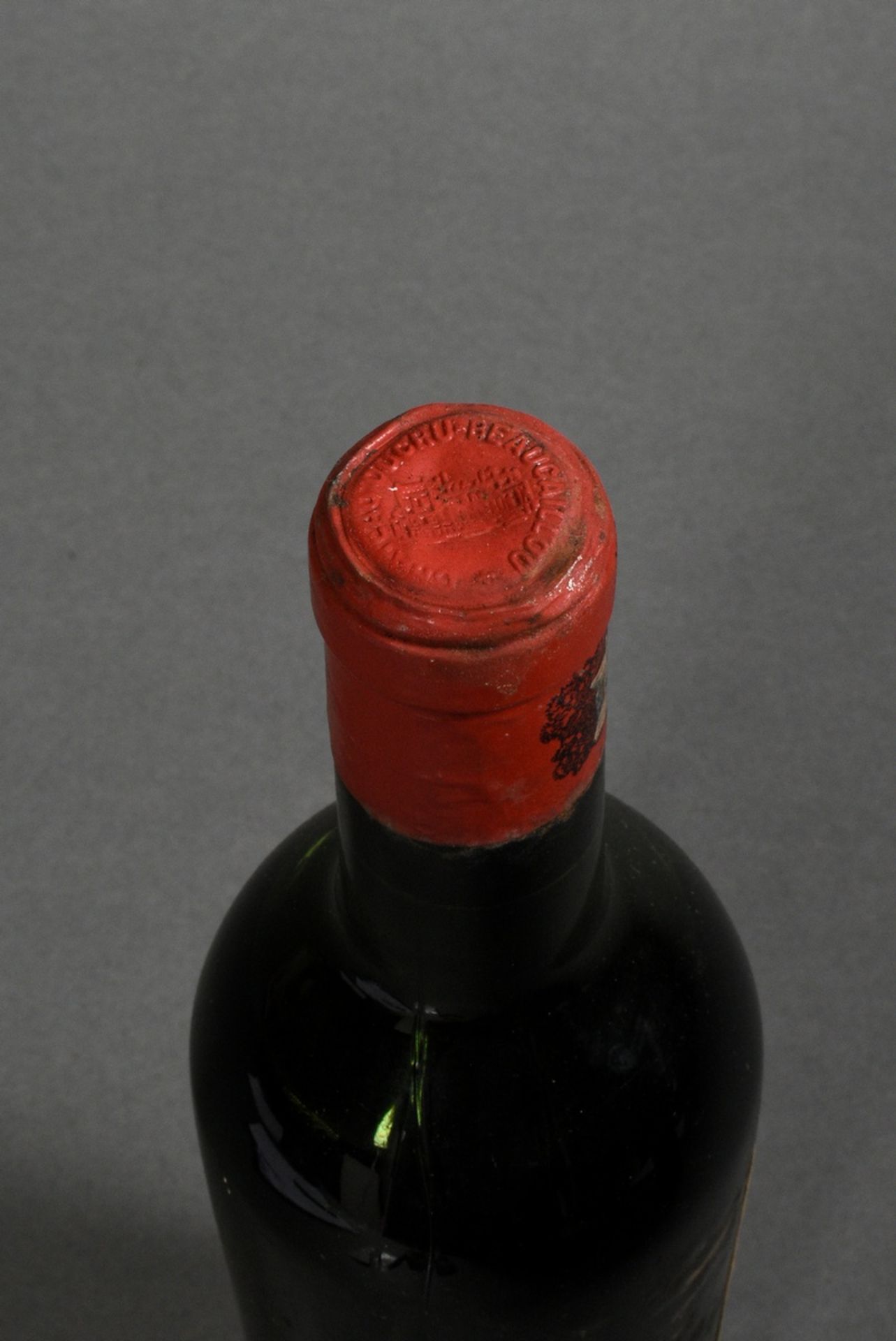 Flasche 1961 Chateau Ducru-Beaucaillou, Rotwein, Bordeaux, Saint Julien, 0,75l, ms, durchgehend gut - Bild 4 aus 4