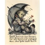 HUMMEL Berta "Kind mit Regenschirm"