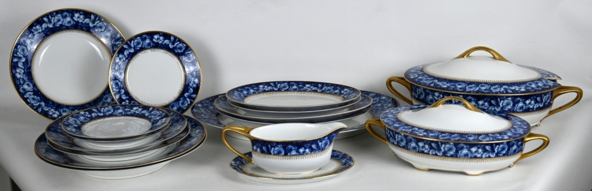 JUGENDSTIL-SPEISESERVICE Rosenthal "Bleu Royal" - Image 2 of 3