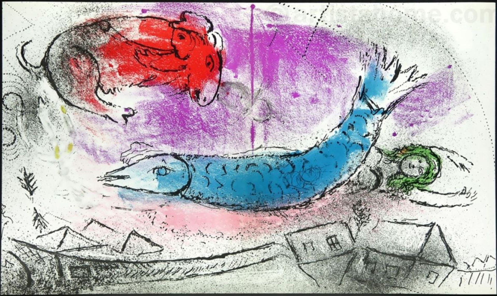 CHAGALL Marc "Der blaue Fisch/ Le poisson Bleu"