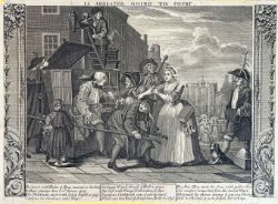 HOGARTH "IS ARRESTED GOING TO COURT"