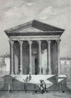 NIMES "Maison carrée Nismes. Languedoc"