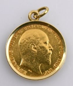 Goldmünze- Anhänger  585/- Gelbgold