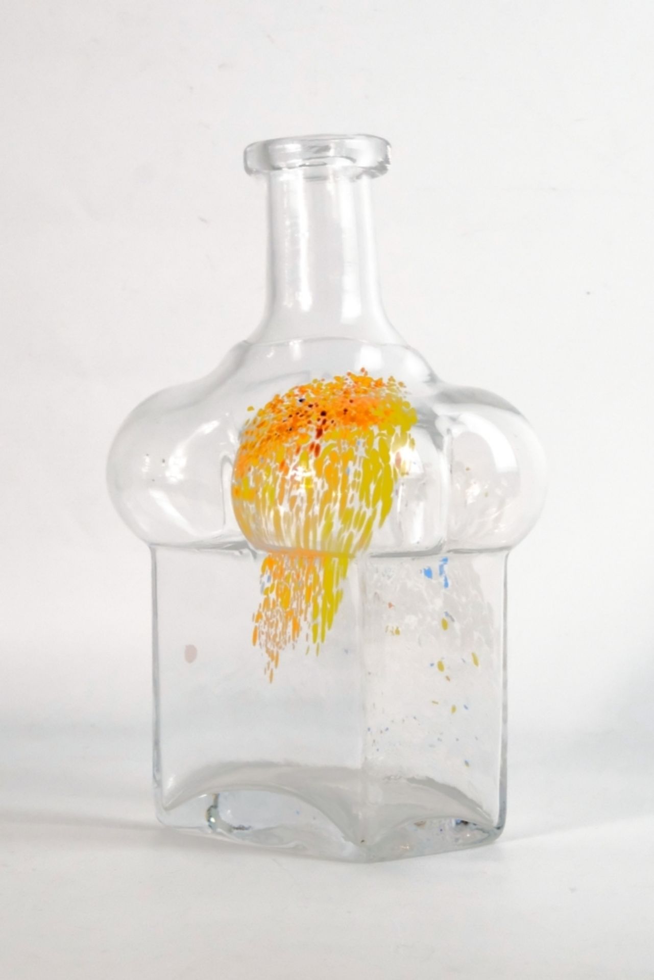 Glasflasche Vase mit vier