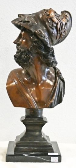 LARCHE Bronzefigur Männerbüste