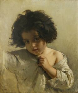 Pils Isidore, Kind in weißem Hemdchen